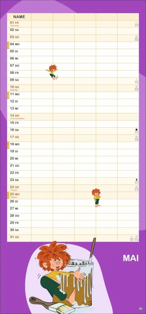 Bild: 9783756414031 | Pumuckl Familienplaner 2026 | Kalender | Familienplaner Athesia | 2026
