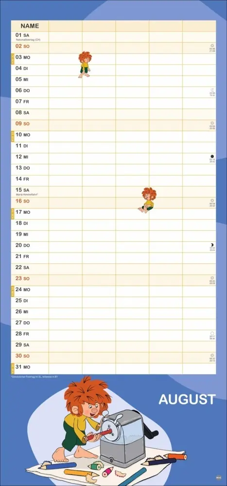 Bild: 9783756414031 | Pumuckl Familienplaner 2026 | Kalender | Familienplaner Athesia | 2026