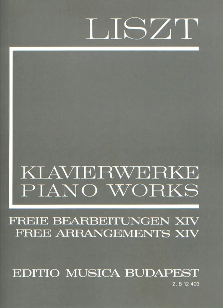 Cover: 9790080124031 | Freie Bearbeitungen 14 | Franz Liszt | EMB Liszt Works | Buch | 1991