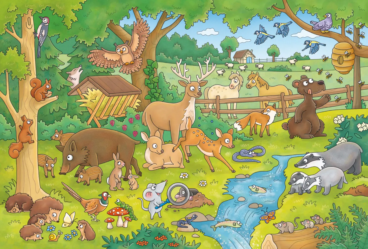 Bild: 4001504564131 | Reise in die Natur (Kinderpuzzle) | mit Add-on (Wissensbüchlein)