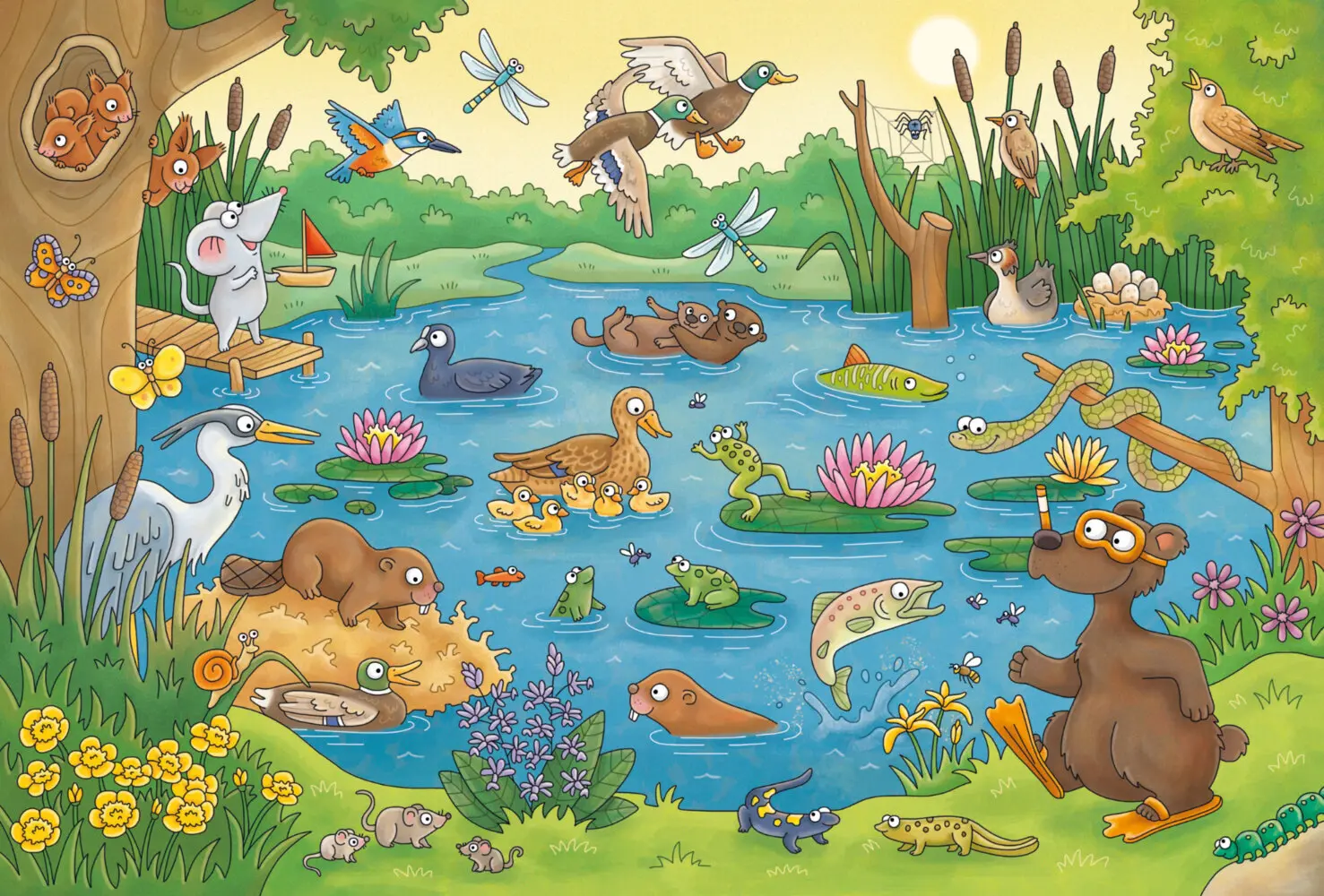 Bild: 4001504564131 | Reise in die Natur (Kinderpuzzle) | mit Add-on (Wissensbüchlein)