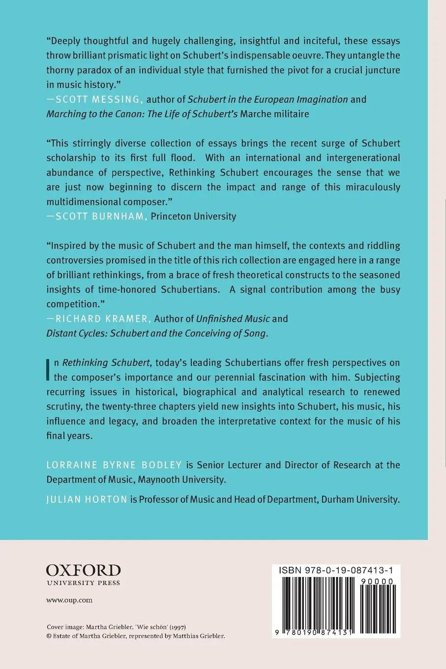 Rückseite: 9780190874131 | Rethinking Schubert | Lorraine Byrne Bodley (u. a.) | Taschenbuch