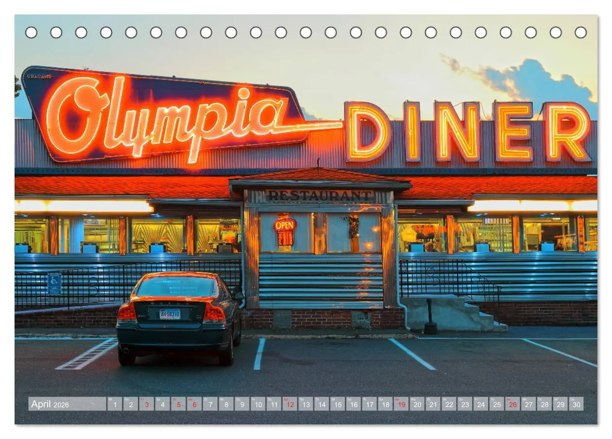 Bild: 9783457734131 | American Diner - es gibt sie noch (Tischkalender 2026 DIN A5 quer),...