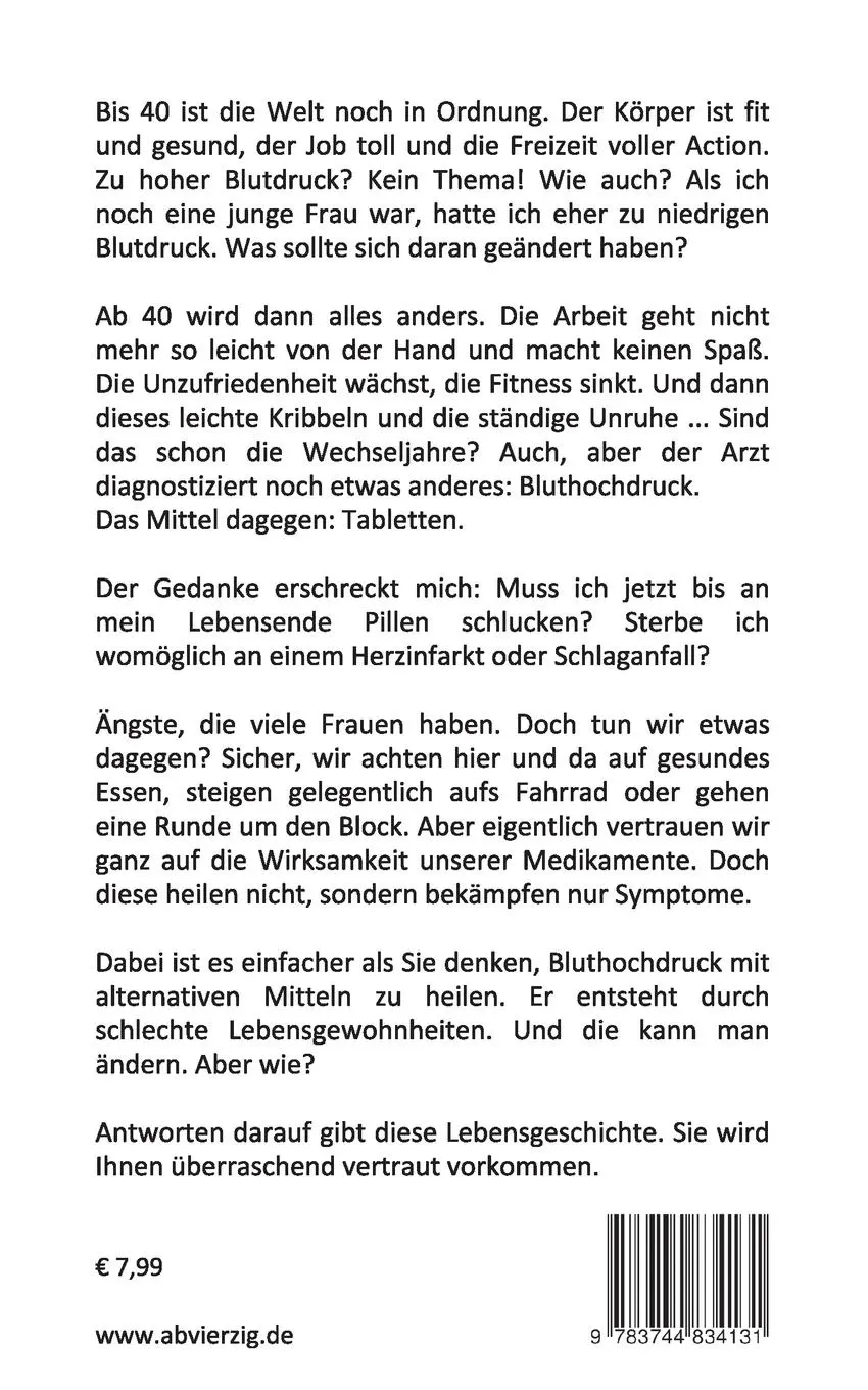 Rückseite: 9783744834131 | Ich hatte doch nie zu hohen Blutdruck ... | Marina Kähne | Taschenbuch