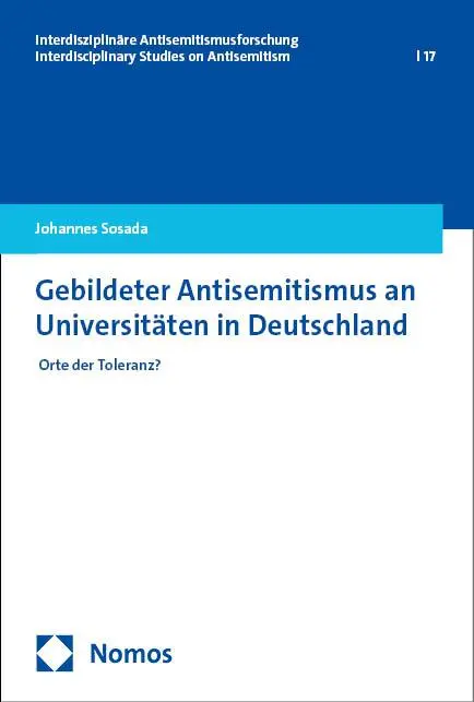 Cover: 9783756024131 | Gebildeter Antisemitismus an Universitäten in Deutschland | Sosada