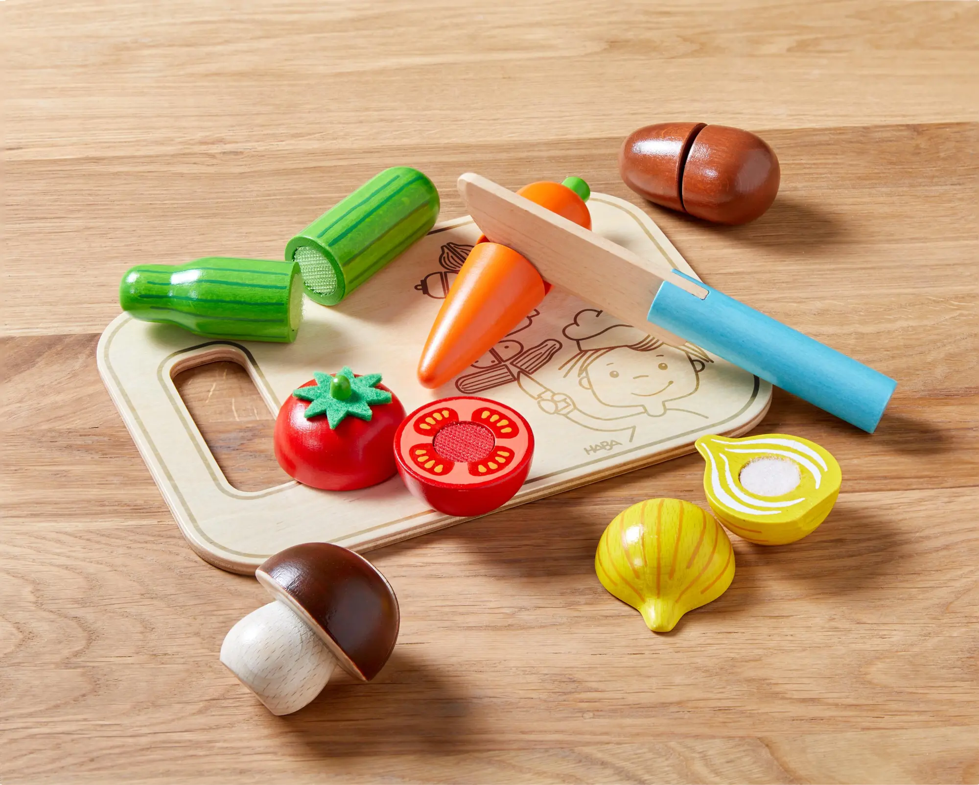 Bild: 4010168284231 | Creative Play Gemüse-Set mit Brettchen | Spiel | Deutsch | 2025
