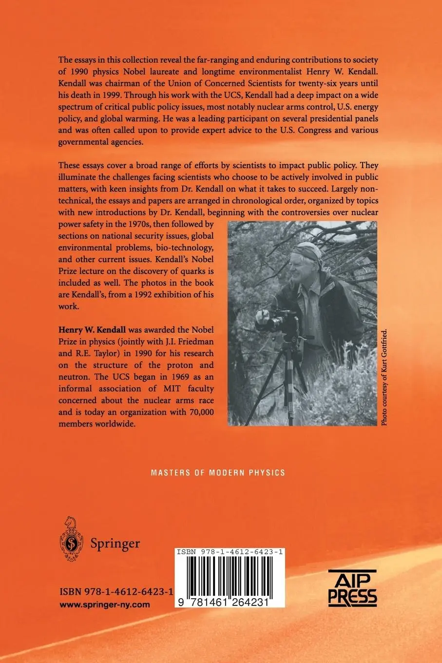 Rückseite: 9781461264231 | A Distant Light | Scientists and Public Policy | Henry W. Kendall