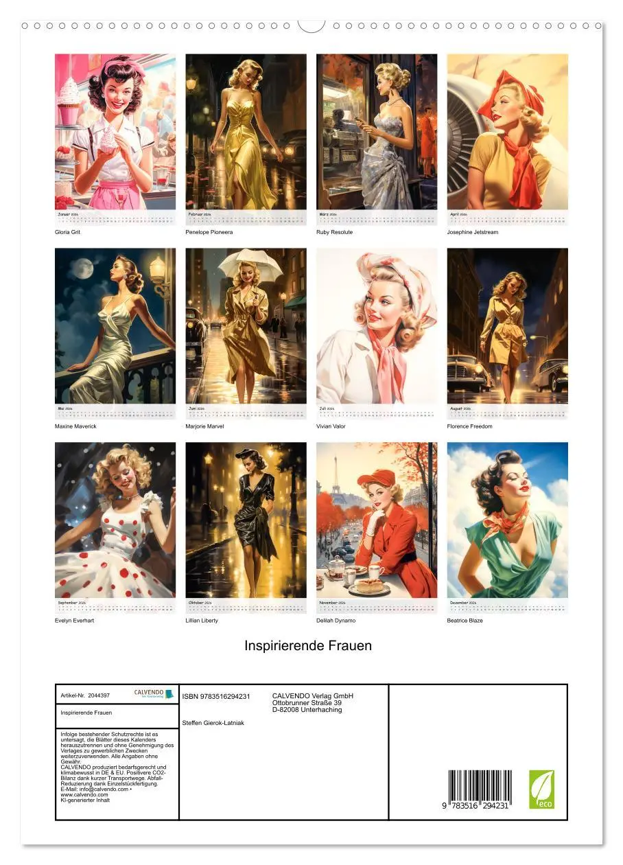 Bild: 9783516294231 | Inspirierende Frauen (hochwertiger Premium Wandkalender 2026 DIN A2...