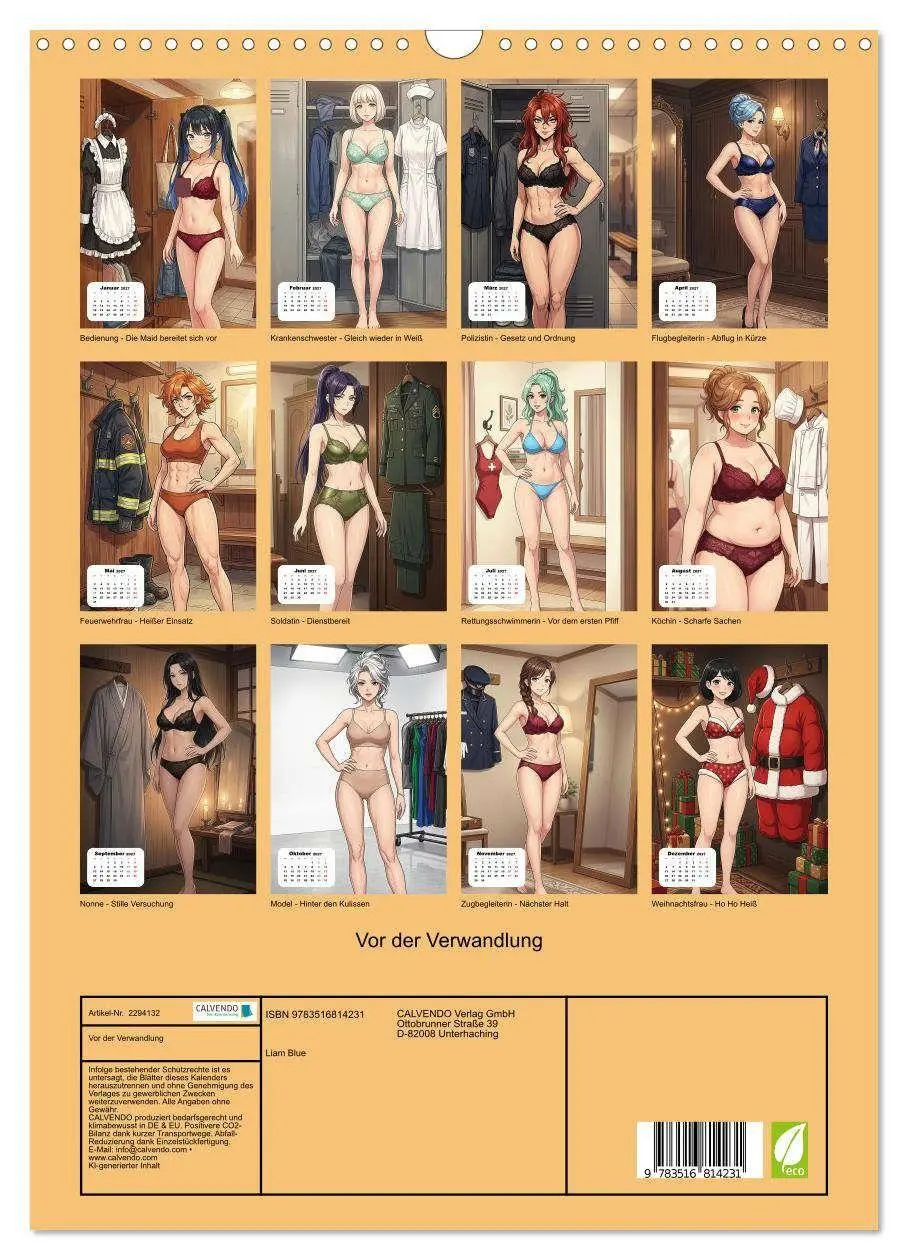 Bild: 9783516814231 | Vor der Verwandlung (Wandkalender 2027 DIN A3 hoch), CALVENDO...