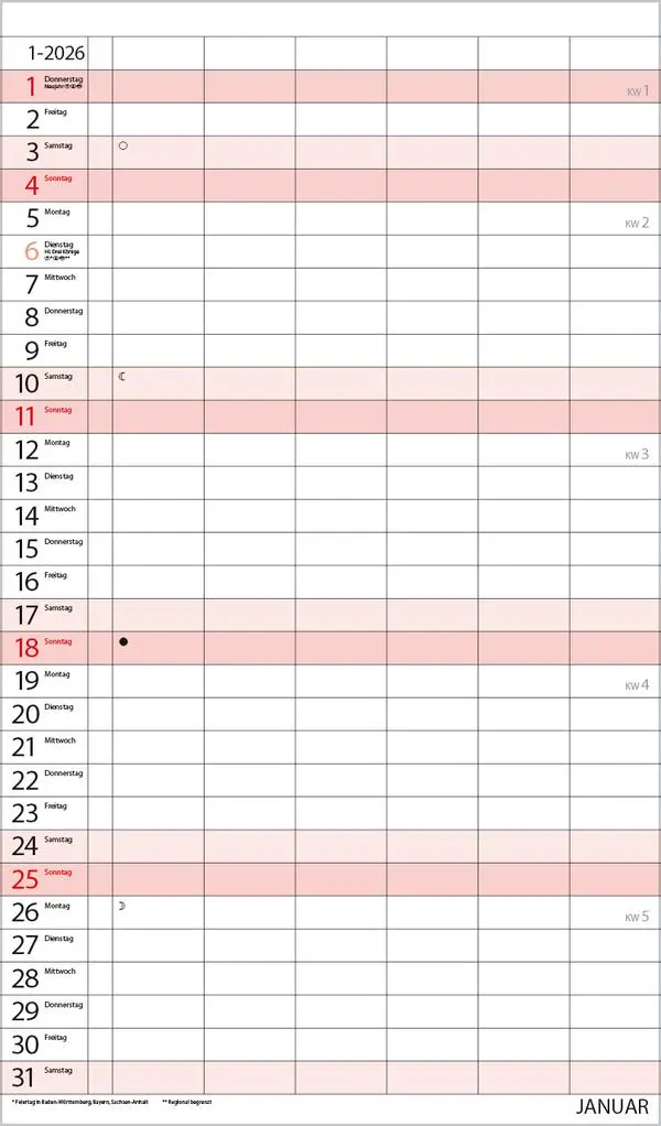 Bild: 9783731884231 | XL Familienplaner 2026 | Verlag Korsch | Kalender | 14 S. | Deutsch