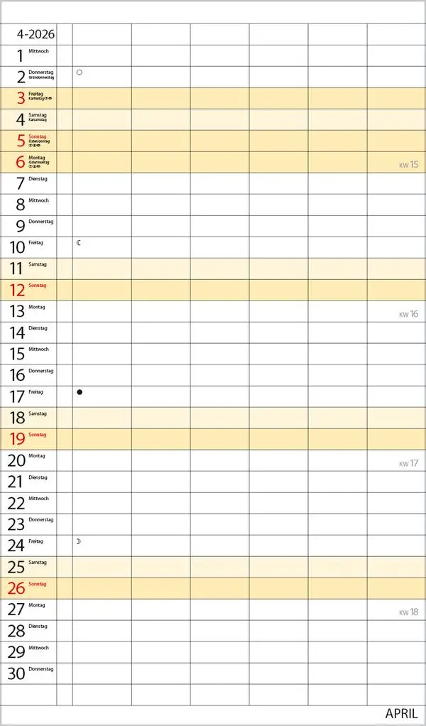 Bild: 9783731884231 | XL Familienplaner 2026 | Verlag Korsch | Kalender | 14 S. | Deutsch