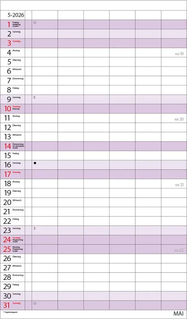 Bild: 9783731884231 | XL Familienplaner 2026 | Verlag Korsch | Kalender | 14 S. | Deutsch