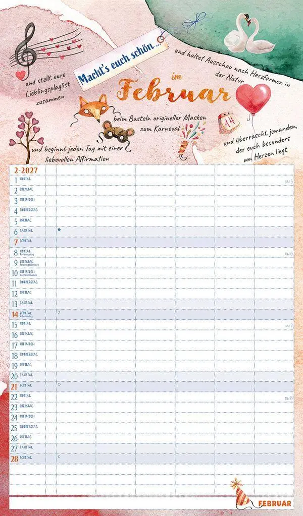 Bild: 9783819304231 | Macht's euch schön 2027 | Korsch Verlag | Kalender | 14 S. | Deutsch