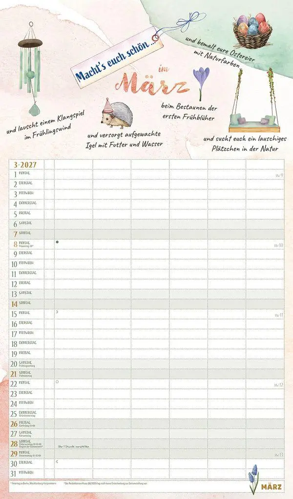 Bild: 9783819304231 | Macht's euch schön 2027 | Korsch Verlag | Kalender | 14 S. | Deutsch