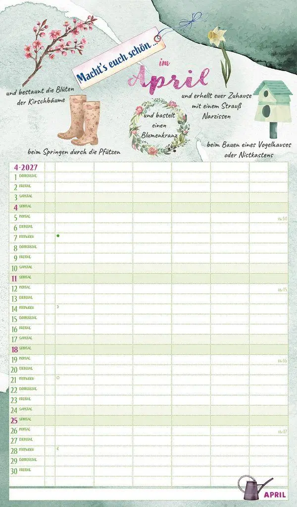 Bild: 9783819304231 | Macht's euch schön 2027 | Korsch Verlag | Kalender | 14 S. | Deutsch
