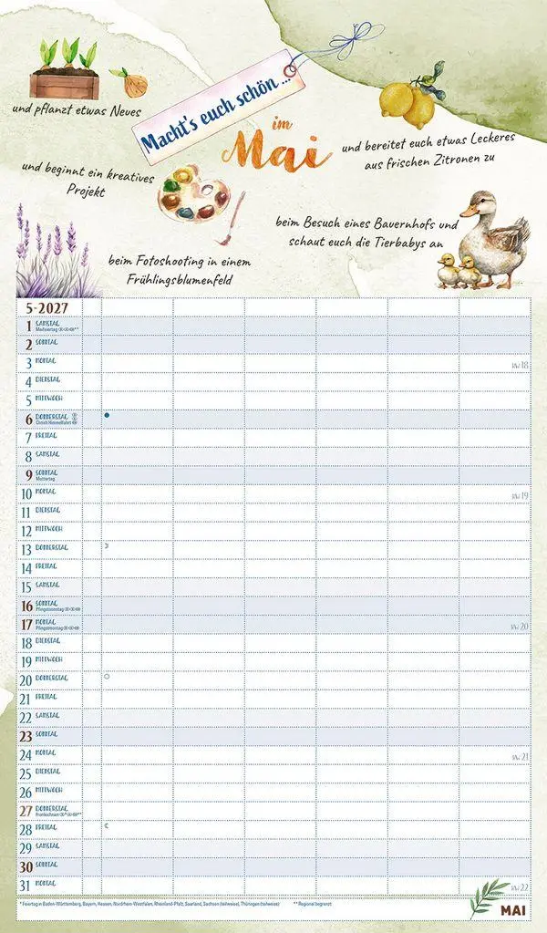 Bild: 9783819304231 | Macht's euch schön 2027 | Korsch Verlag | Kalender | 14 S. | Deutsch