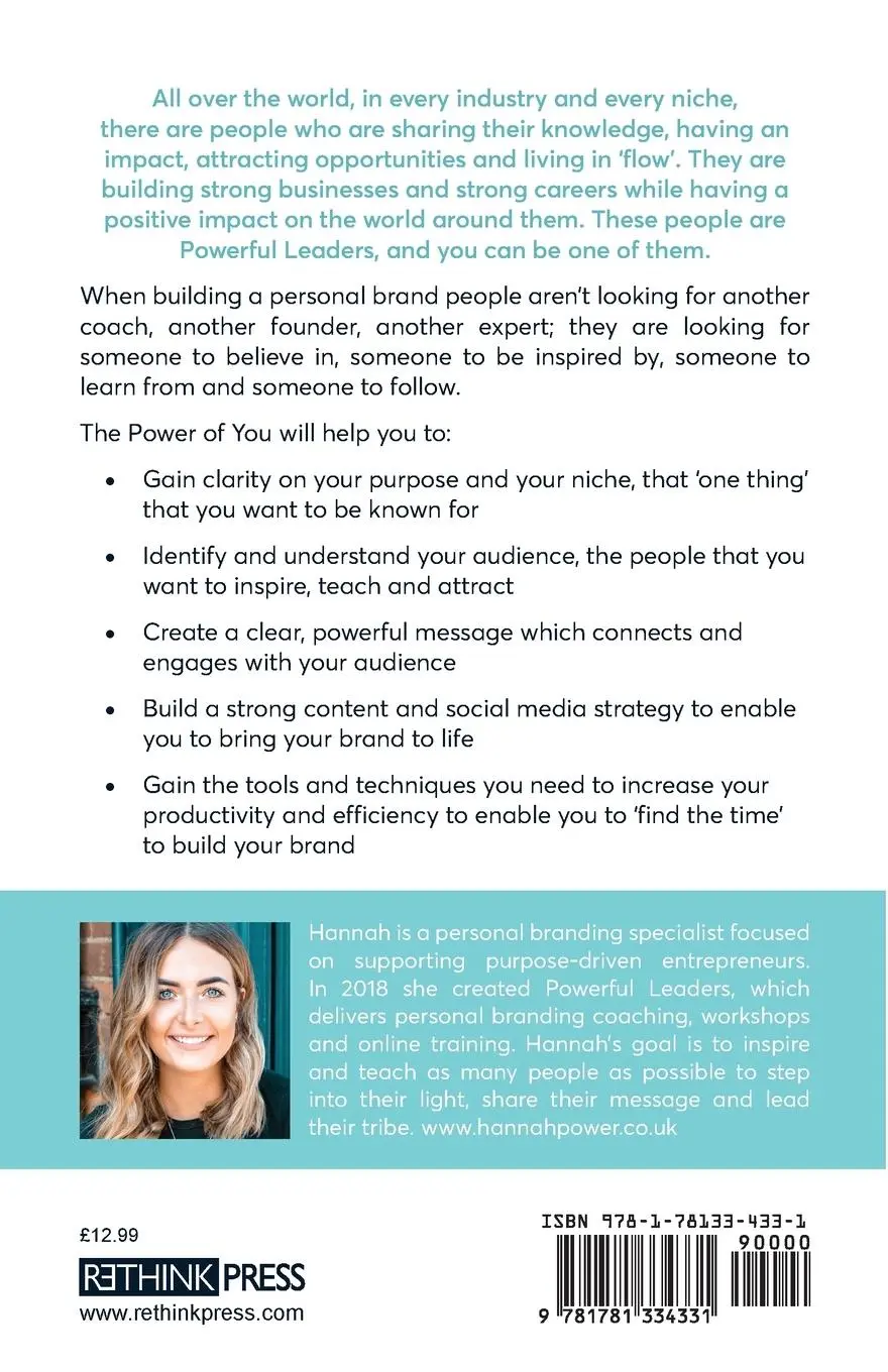 Rückseite: 9781781334331 | The Power of You | Hannah Power | Taschenbuch | Englisch | 2020