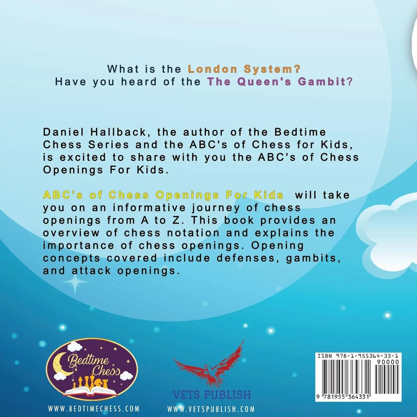 Rückseite: 9781955364331 | ABC's Of Chess Openings For Kids | Daniel Hallback | Taschenbuch