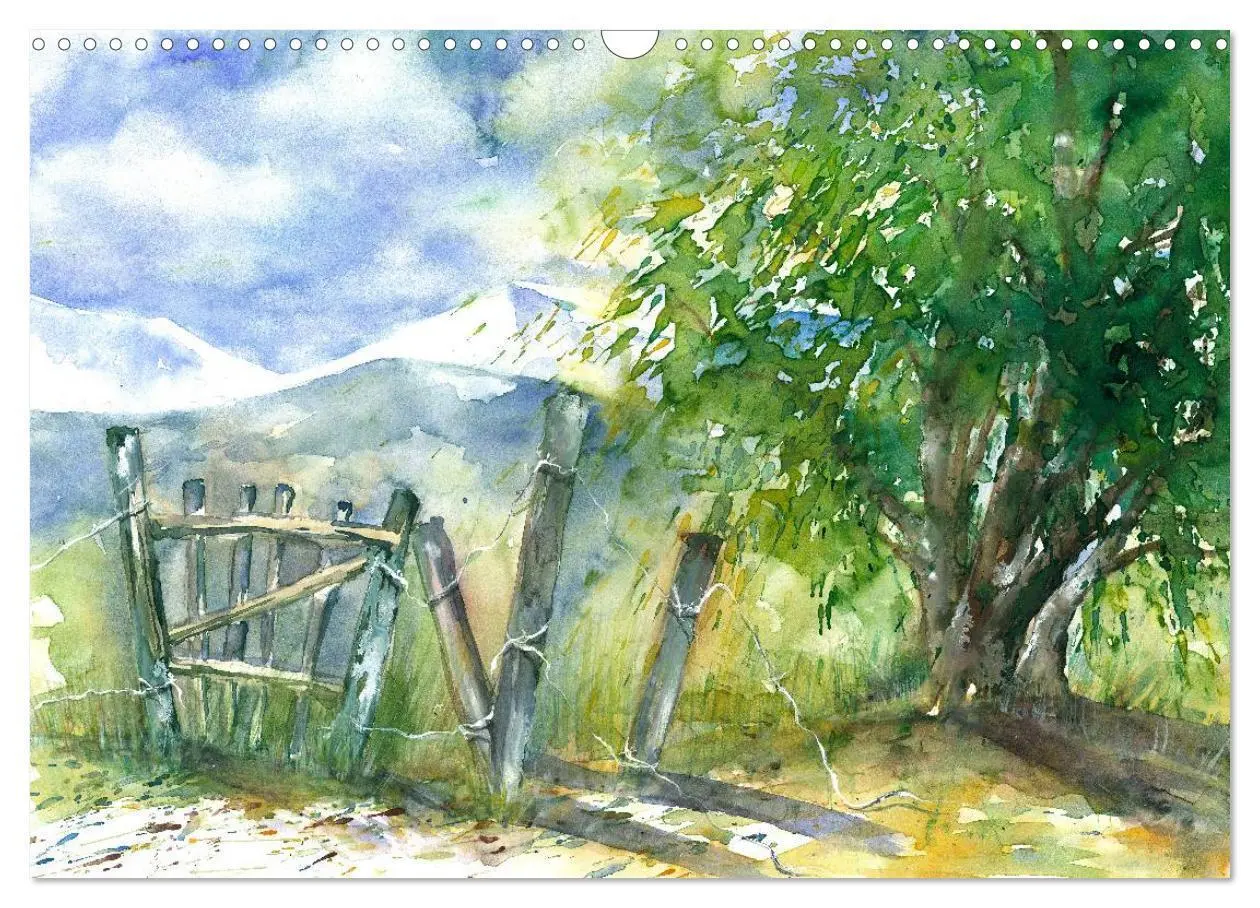 Bild: 9783435624331 | Jahreszeiten Aquarelle (Wandkalender 2025 DIN A3 quer), CALVENDO...