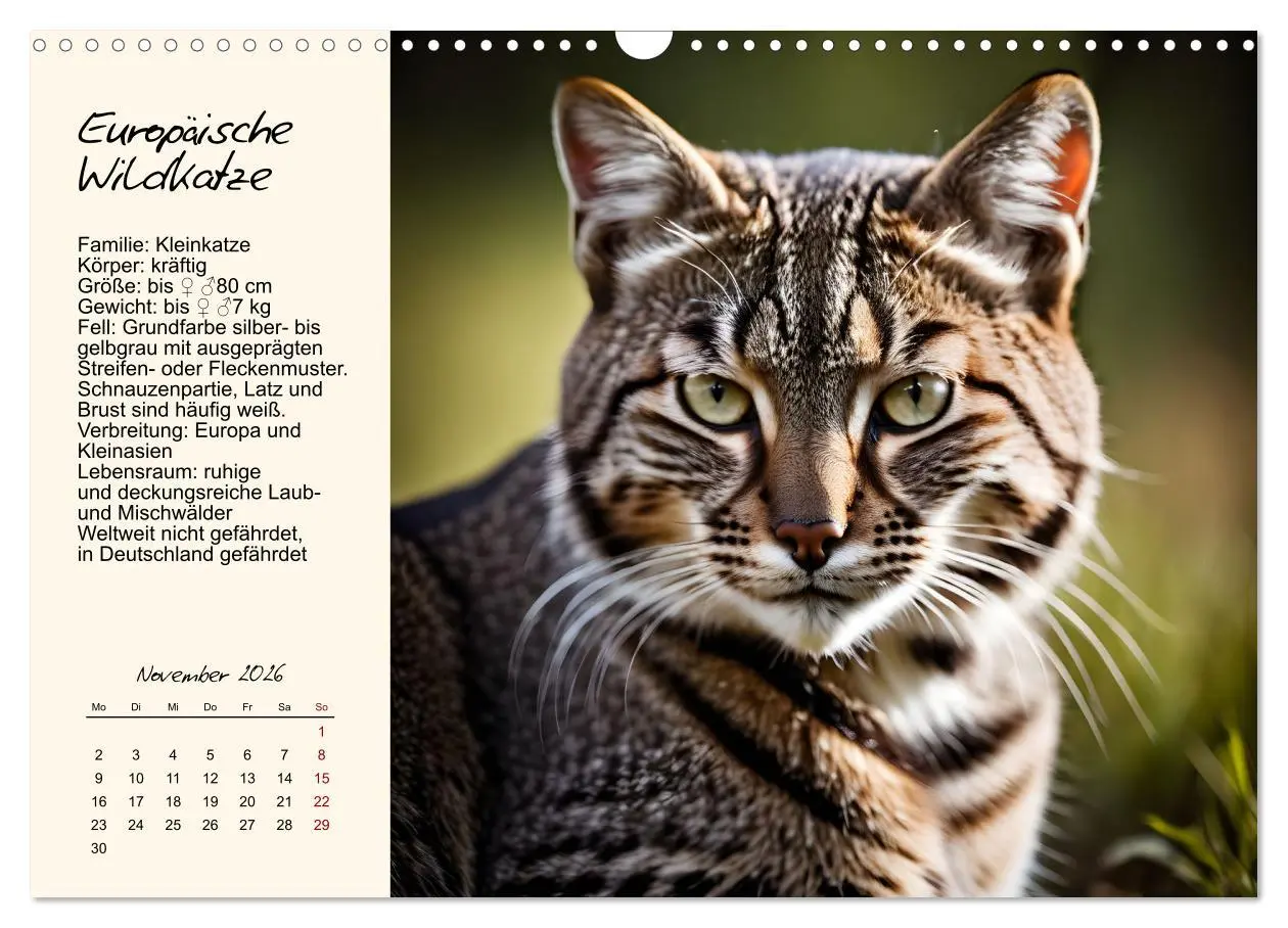 Bild: 9783457264331 | Zwölf Raubkatzen im Portrait (Wandkalender 2026 DIN A3 quer),...