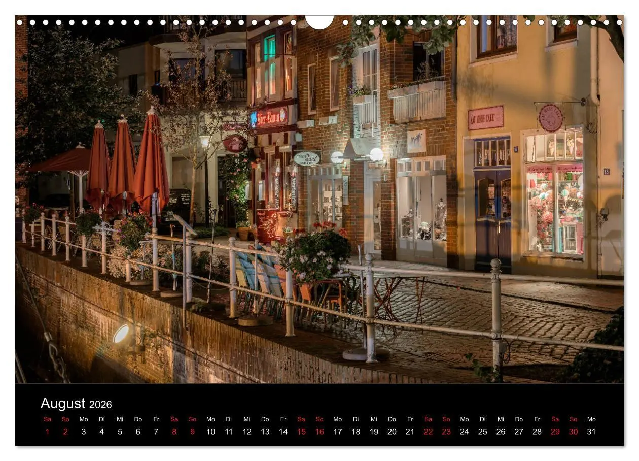 Bild: 9783457884331 | Buxtehude bei Nacht (Wandkalender 2026 DIN A3 quer), CALVENDO...