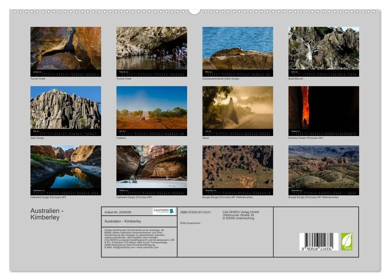 Bild: 9783516114331 | Australien - Kimberley (hochwertiger Premium Wandkalender 2026 DIN...