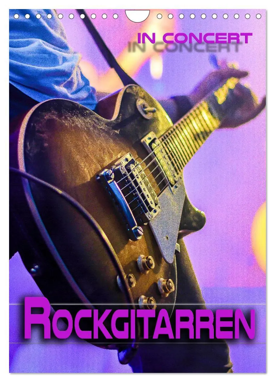 Cover: 9783516354331 | Rockgitarren in Concert (Wandkalender 2026 DIN A4 hoch), CALVENDO...