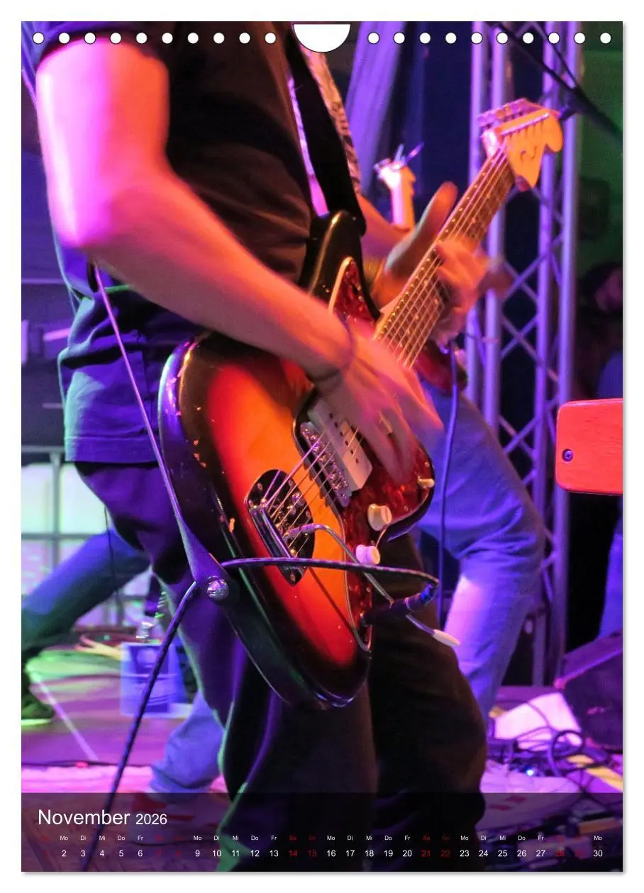 Bild: 9783516354331 | Rockgitarren in Concert (Wandkalender 2026 DIN A4 hoch), CALVENDO...