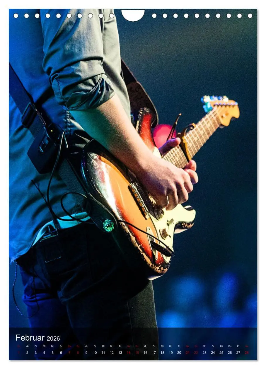 Bild: 9783516354331 | Rockgitarren in Concert (Wandkalender 2026 DIN A4 hoch), CALVENDO...