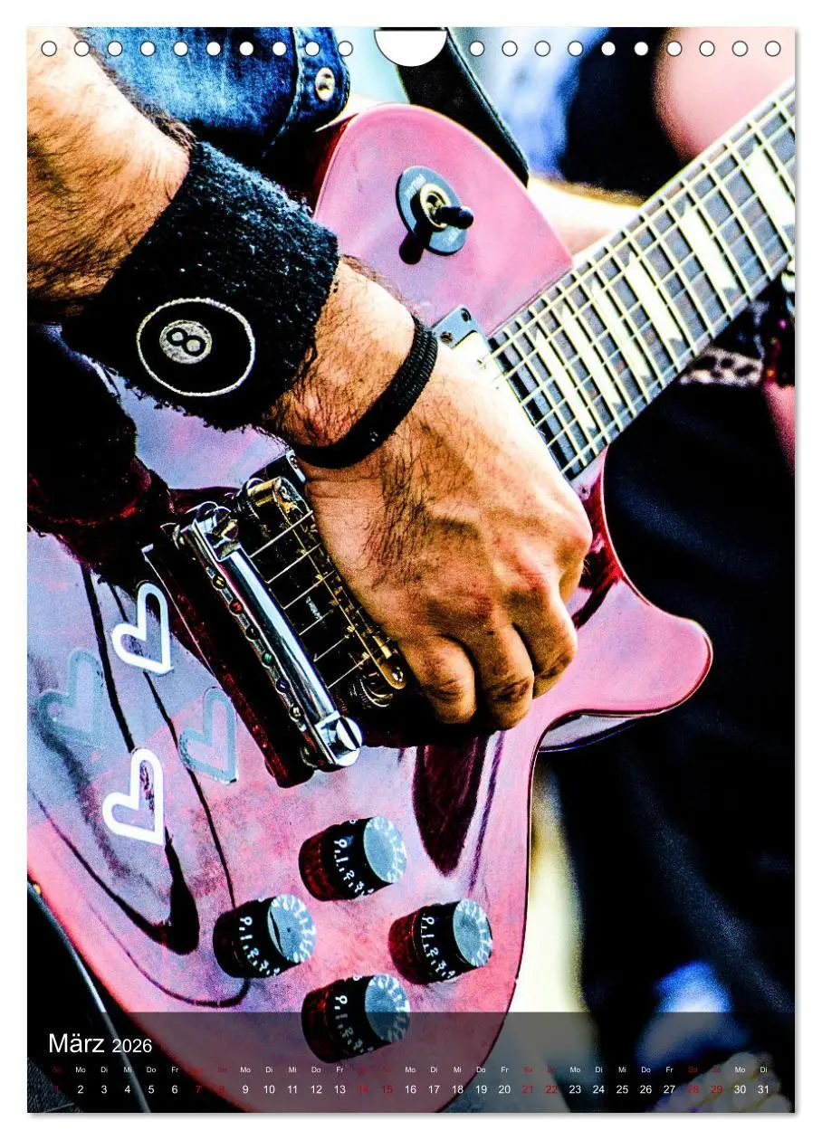 Bild: 9783516354331 | Rockgitarren in Concert (Wandkalender 2026 DIN A4 hoch), CALVENDO...