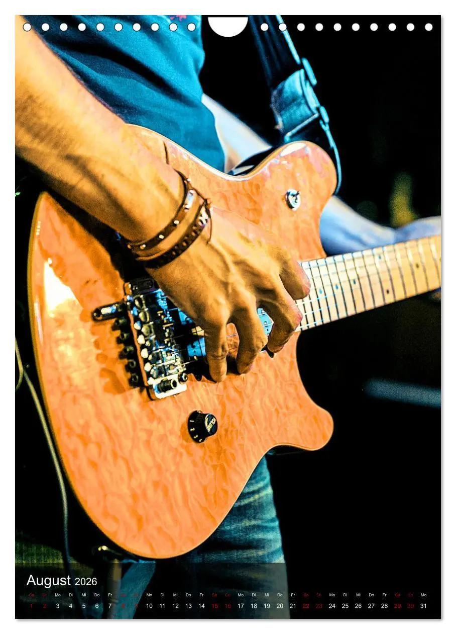 Bild: 9783516354331 | Rockgitarren in Concert (Wandkalender 2026 DIN A4 hoch), CALVENDO...