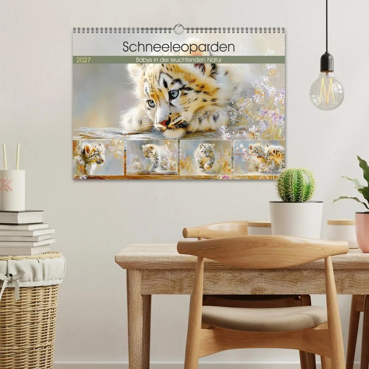 Bild: 9783516804331 | Schneeleoparden. Babys in der leuchtenden Natur (Wandkalender 2027...