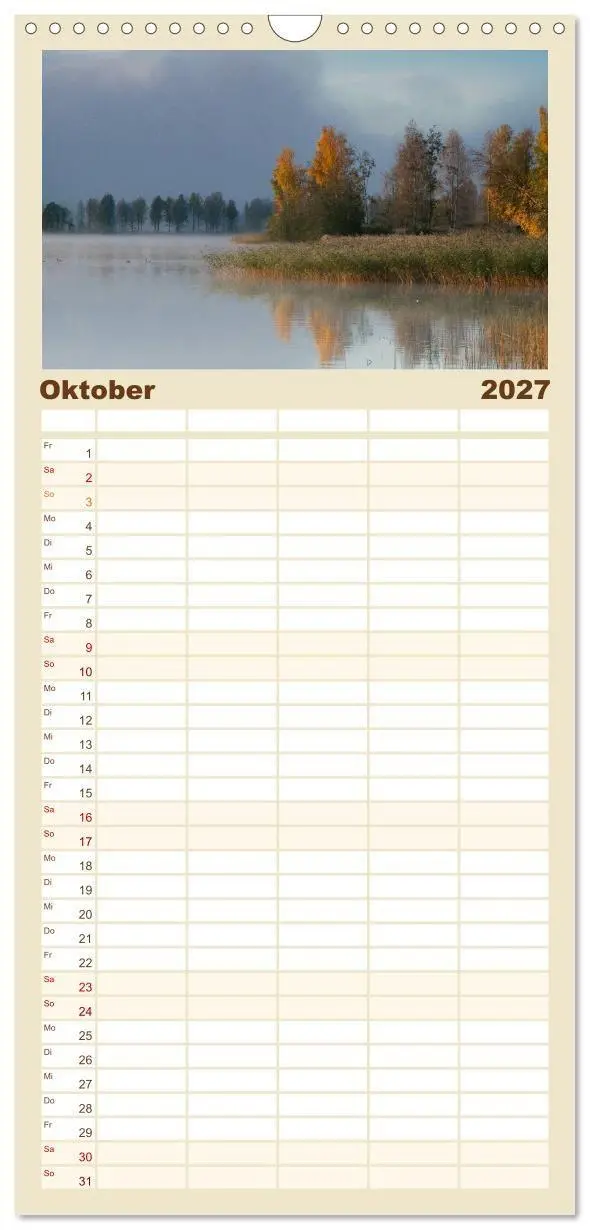 Bild: 9783594334331 | Familienplaner 2027 - Schwedens Värmland mit 5 Spalten...