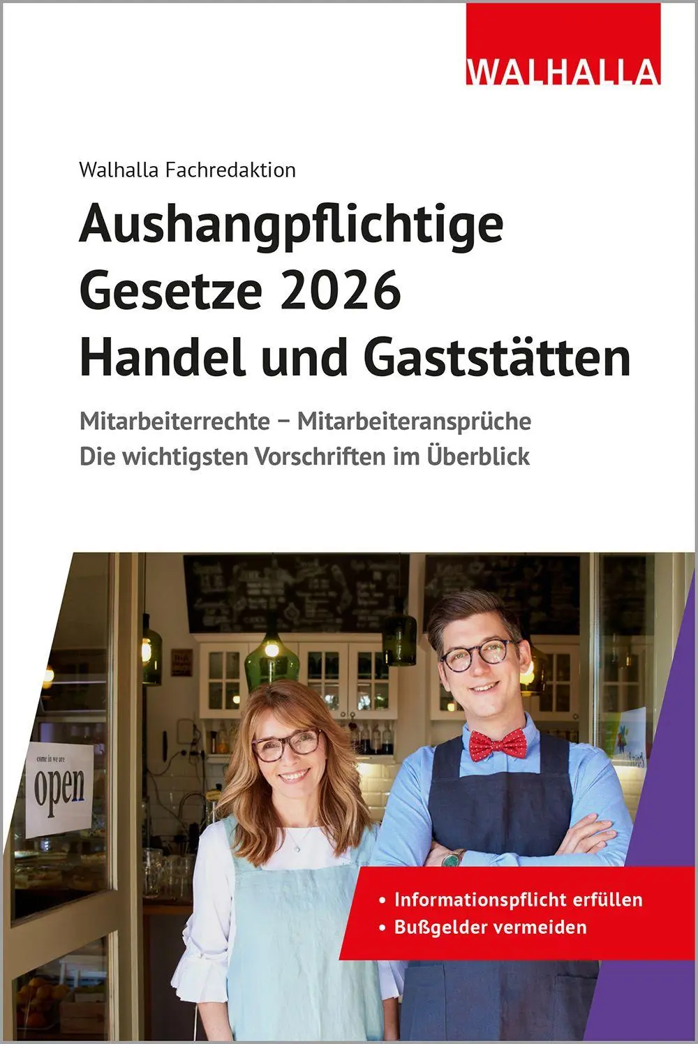 Cover: 9783802914331 | Aushangpflichtige Gesetze 2026 Handel und Gaststätten | Fachredaktion