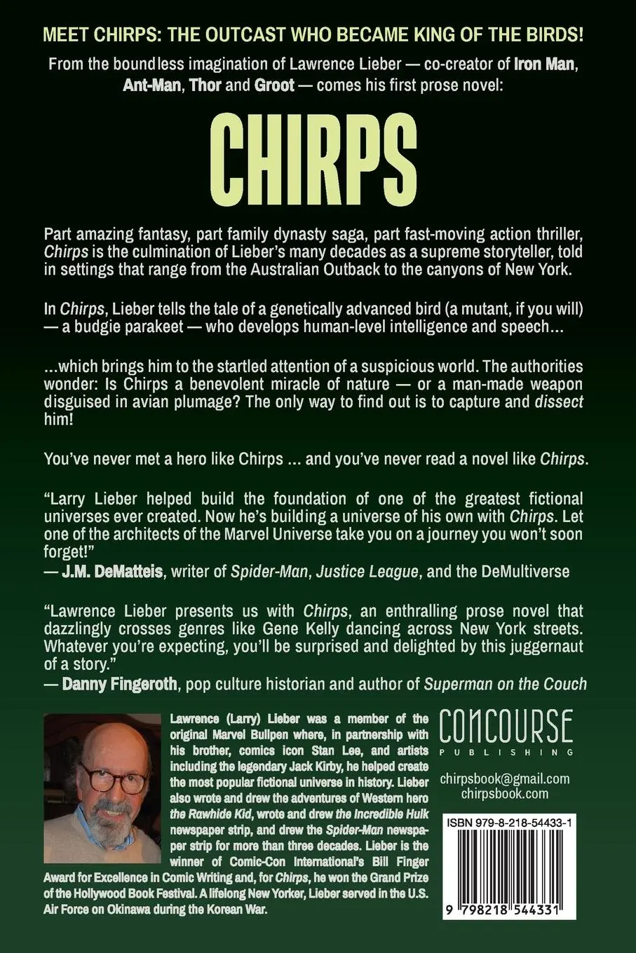 Rückseite: 9798218544331 | Chirps | Lawrence Lieber | Taschenbuch | Englisch | 2025