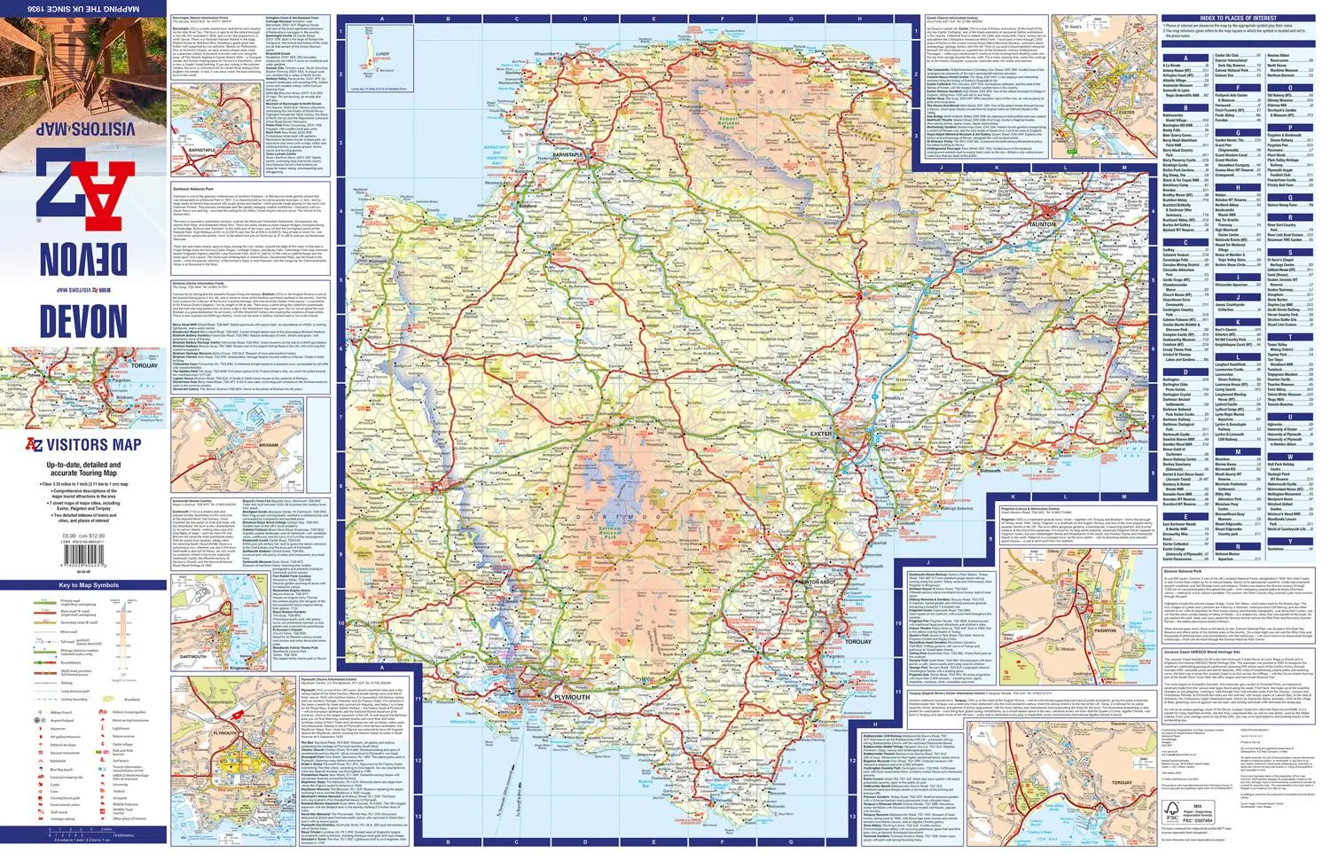 Bild: 9780008604431 | Devon A-Z Visitors Map | A-Z Maps | (Land-)Karte | Karte/Landkarte