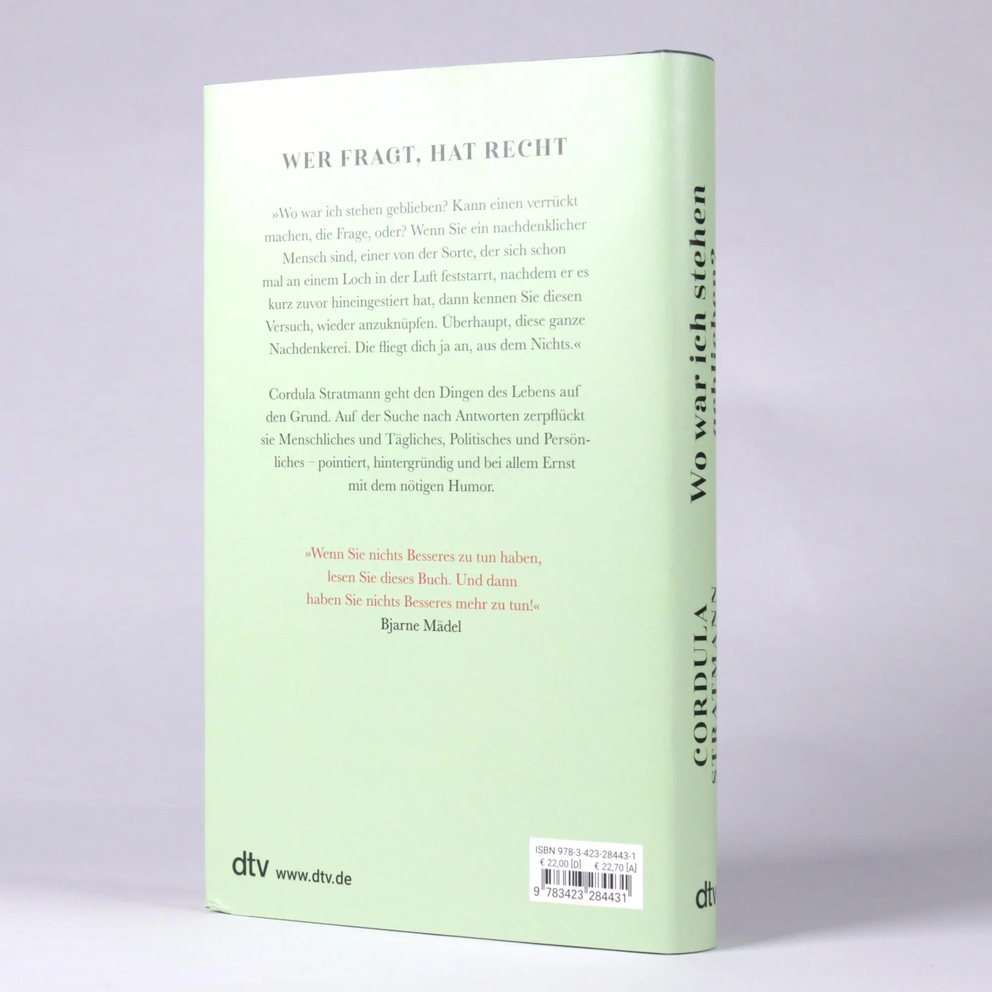 Bild: 9783423284431 | Wo war ich stehen geblieben? | Cordula Stratmann | Buch | 240 S.