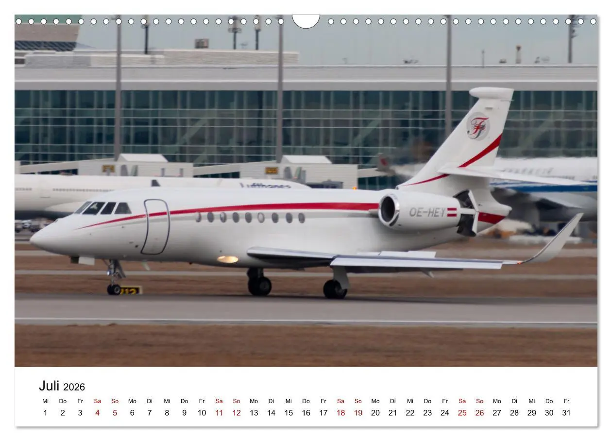 Bild: 9783457324431 | Die Welt der Privatjets (Wandkalender 2026 DIN A3 quer), CALVENDO...
