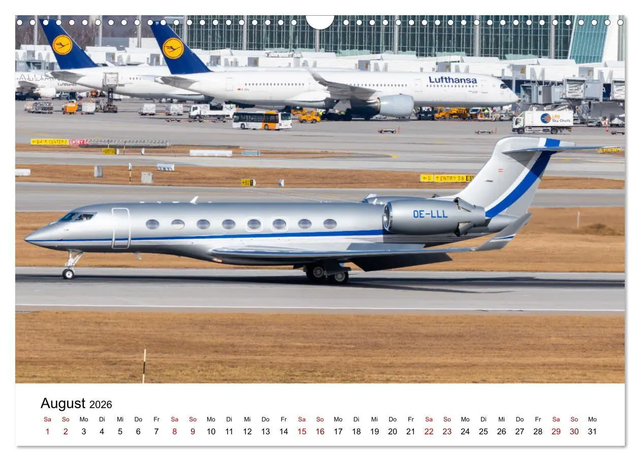 Bild: 9783457324431 | Die Welt der Privatjets (Wandkalender 2026 DIN A3 quer), CALVENDO...