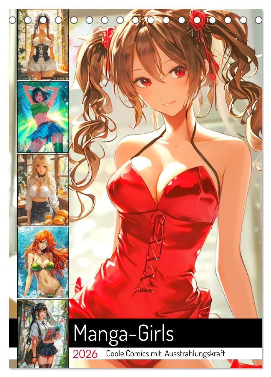 Cover: 9783516274431 | Manga-Girls. Coole Comics mit Ausstrahlungskraft (Tischkalender...