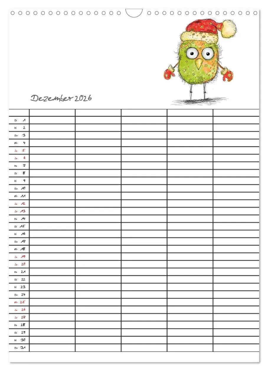Bild: 9783516414431 | Bunte Freunde (Wandkalender 2026 DIN A3 hoch), CALVENDO Monatskalender