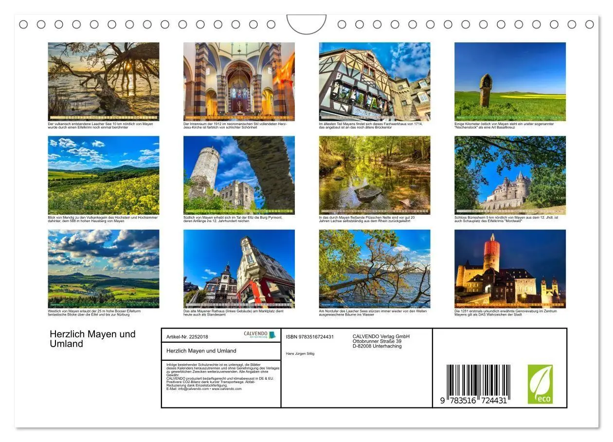 Bild: 9783516724431 | Herzlich Mayen und Umland (Wandkalender 2026 DIN A4 quer), CALVENDO...