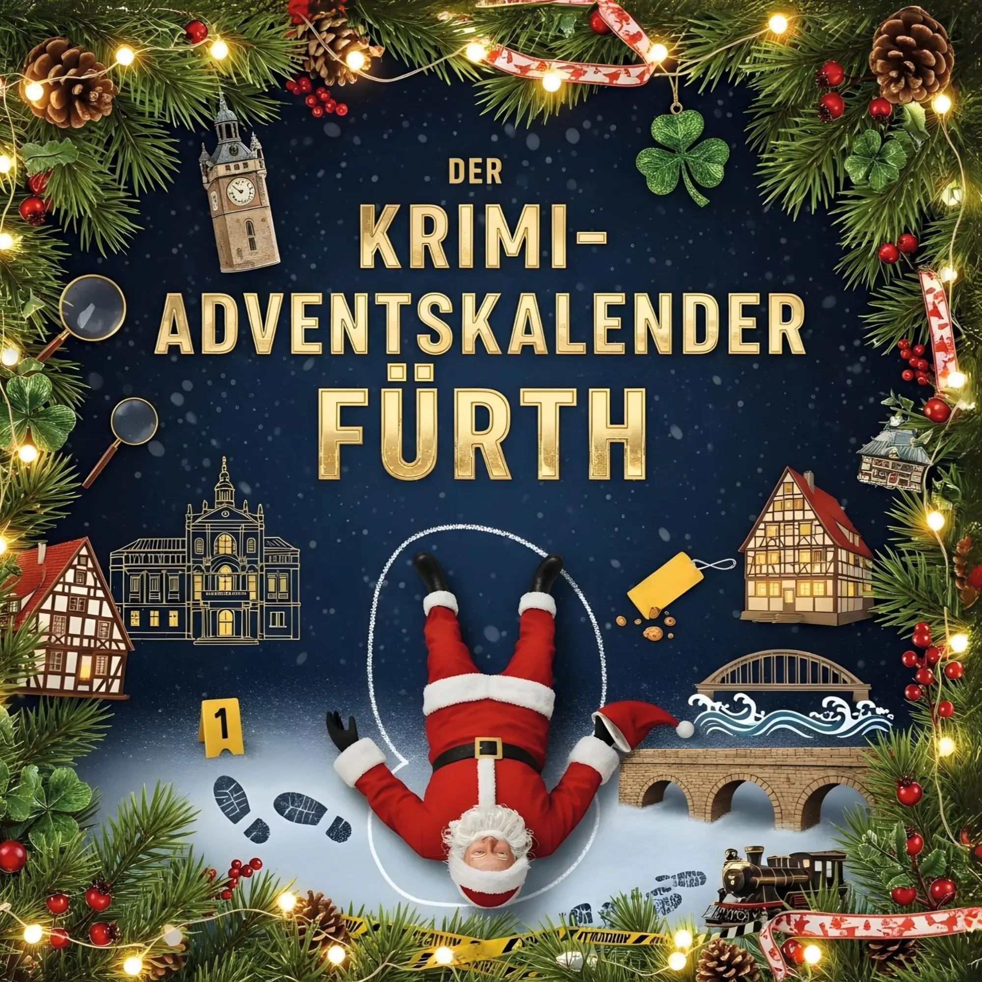 Cover: 9783695304431 | Der Krimi-Adventskalender Fürth | Mordsverdächtig in 24 Akten | Krüger