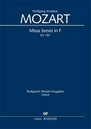 Cover: 9790007084431 | Missa brevis in F (Klavierauszug) | Wolfgang Amadeus Mozart | Buch