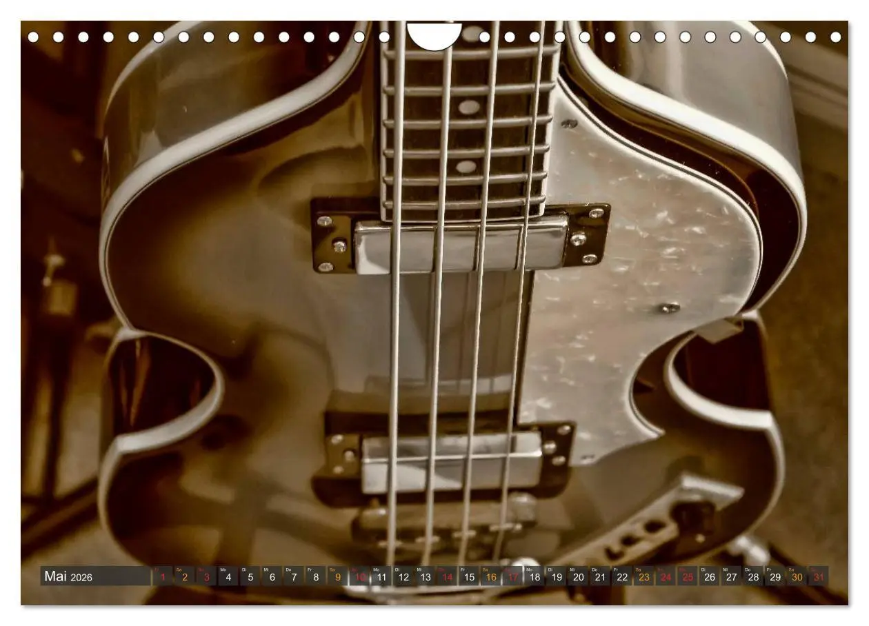 Bild: 9783516024531 | Bassgitarren - einfach cool (Wandkalender 2026 DIN A4 quer),...