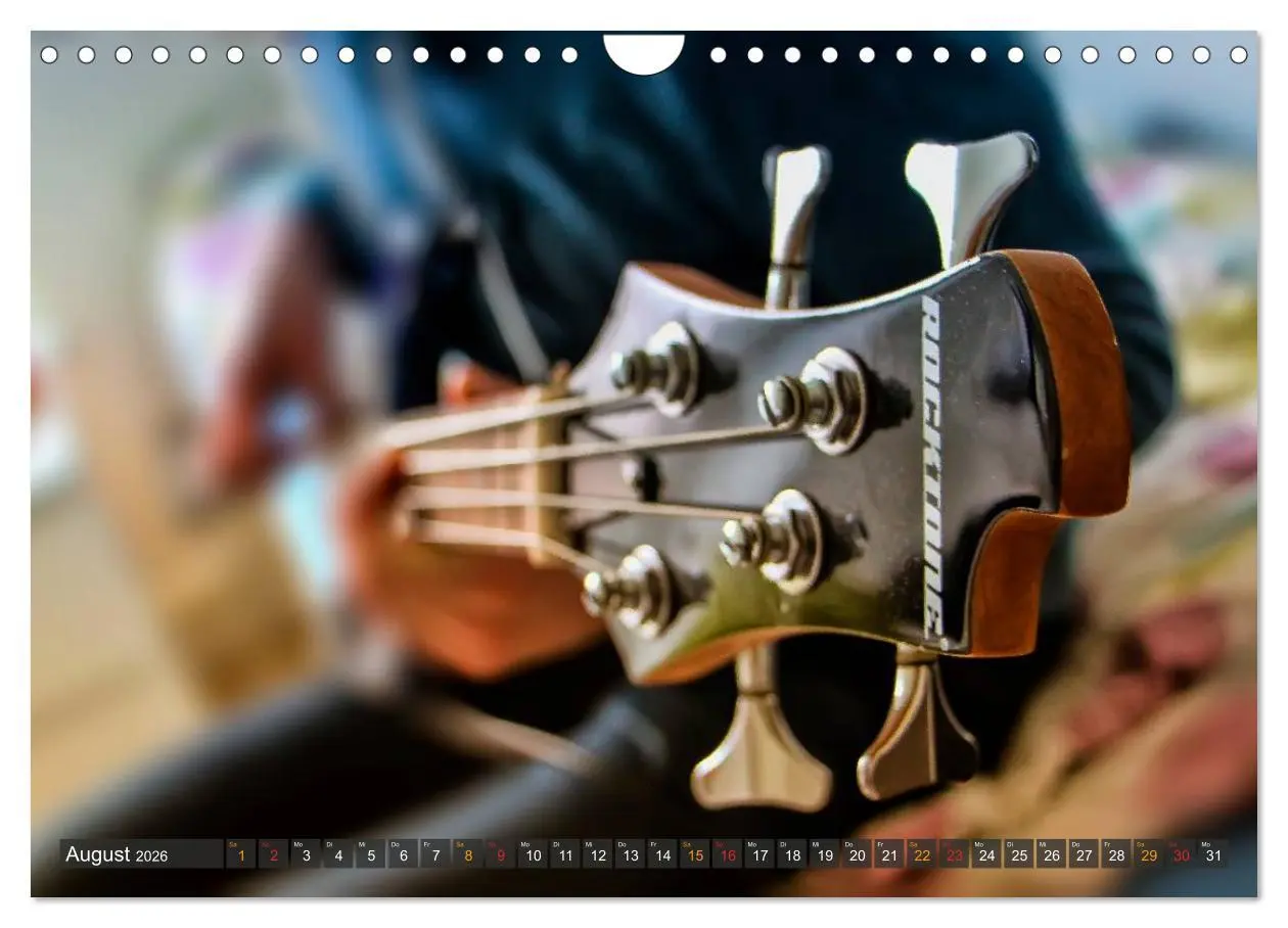 Bild: 9783516024531 | Bassgitarren - einfach cool (Wandkalender 2026 DIN A4 quer),...