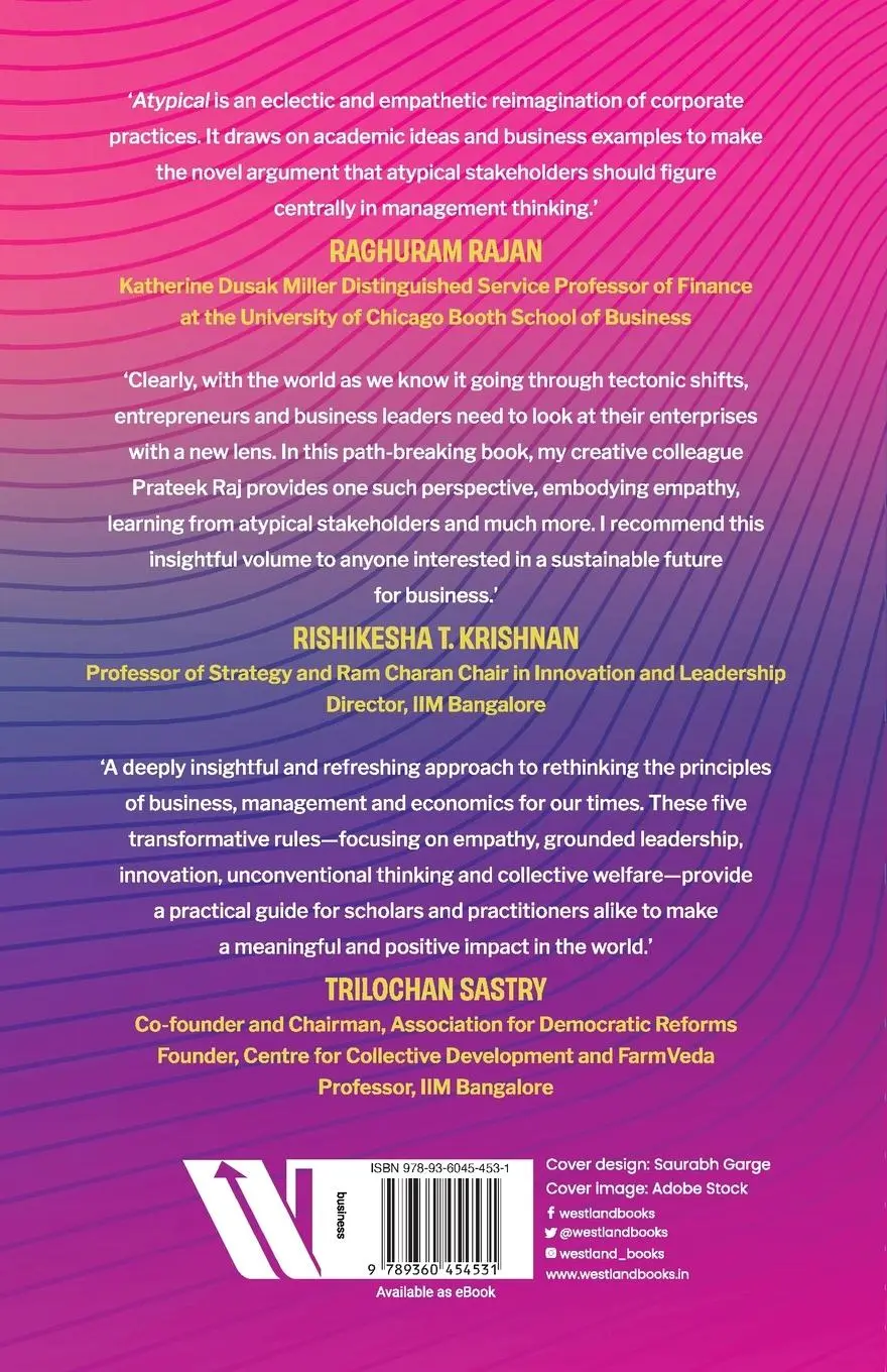 Rückseite: 9789360454531 | Atypical | Five Strategy Rules for a New World | Prateek Raj | Buch