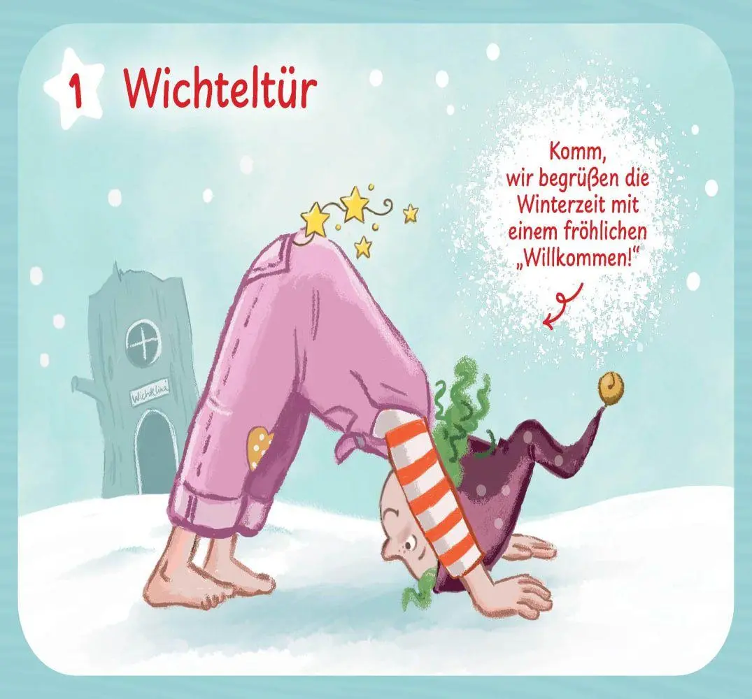 Bild: 4260694924631 | Wichtel-Yoga-Adventskalender. 24 Asanas für die Winter- und...