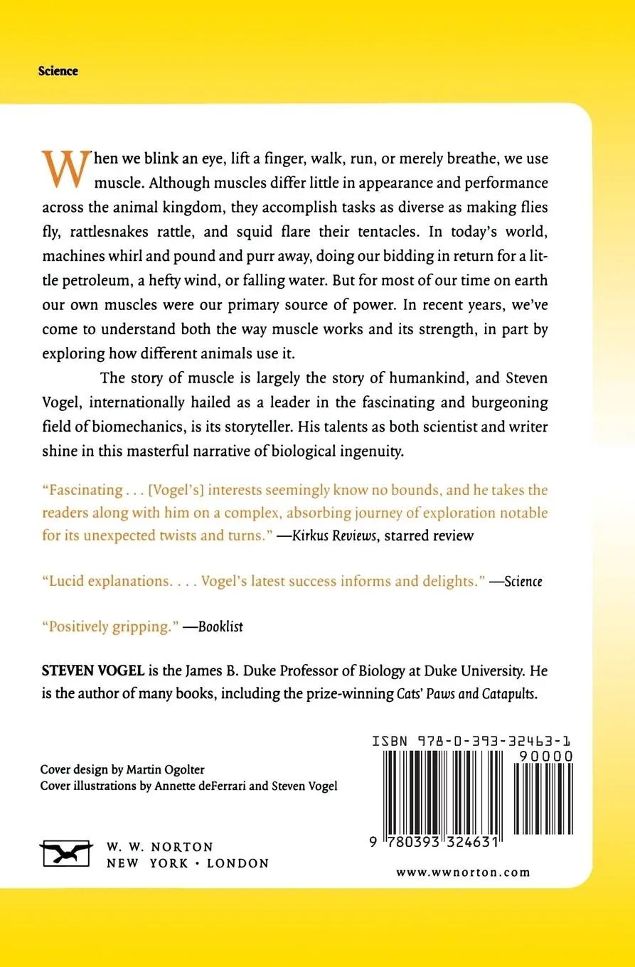 Rückseite: 9780393324631 | Prime Mover | A Natural History of Muscle | Steven Vogel | Taschenbuch