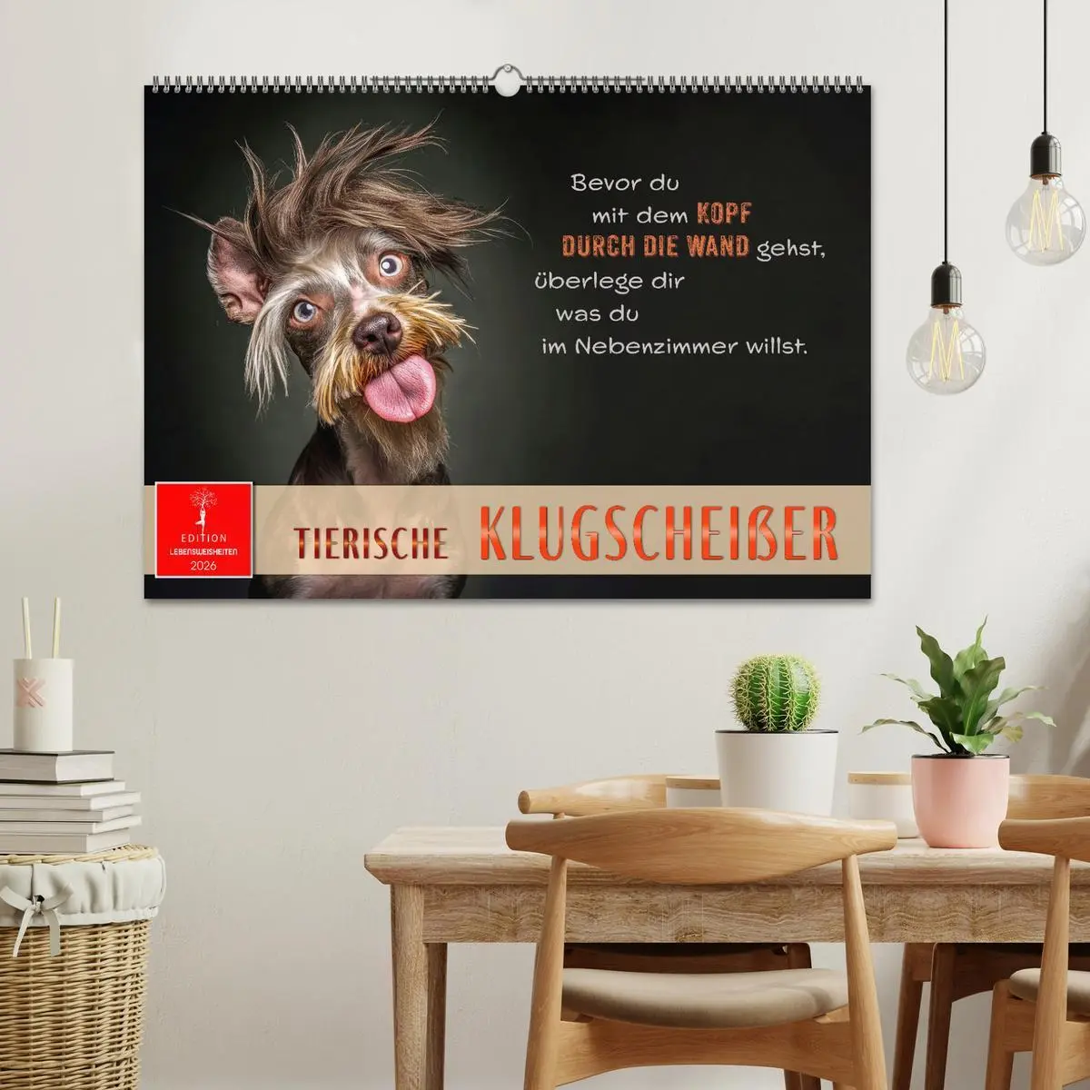 Bild: 9783457304631 | Tierische Klugscheißer (Wandkalender 2026 DIN A2 quer), CALVENDO...